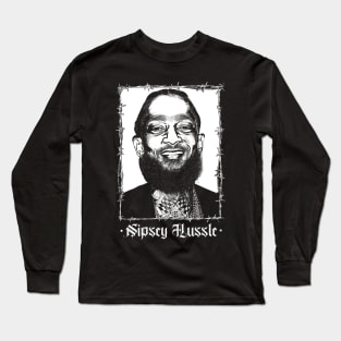 Nipsey Hussle / Retro Design Long Sleeve T-Shirt